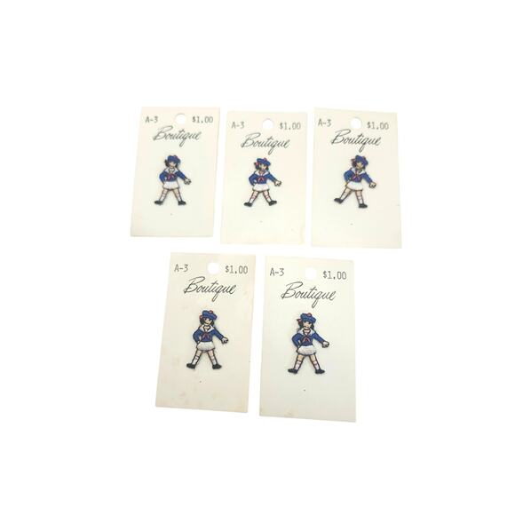 9 Vintage Sew-One People Small Appliques Patches Sewing Needle Work Crafts Art - Picture 4 of 4